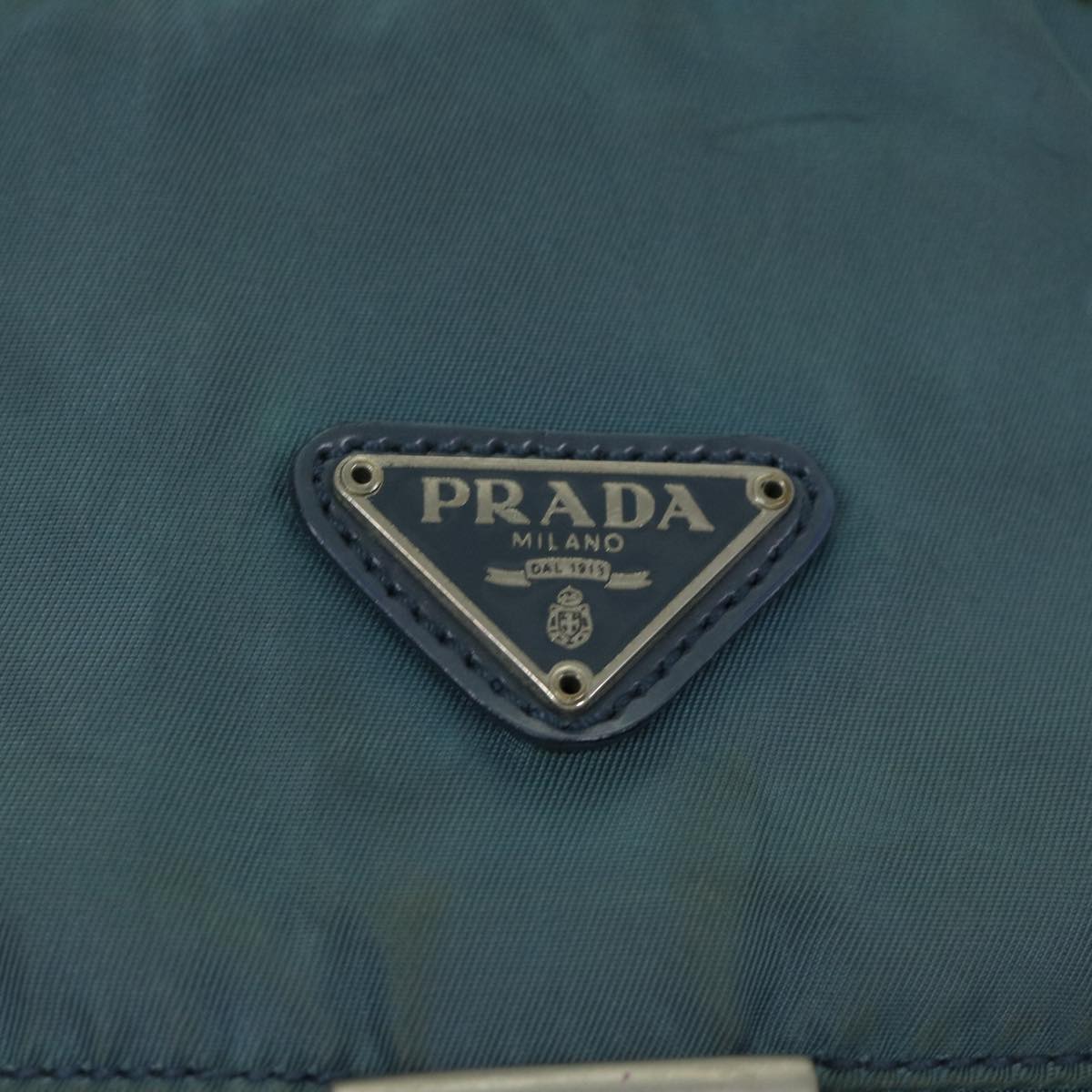 PRADA Shoulder Bag Nylon Blue Auth yk11014