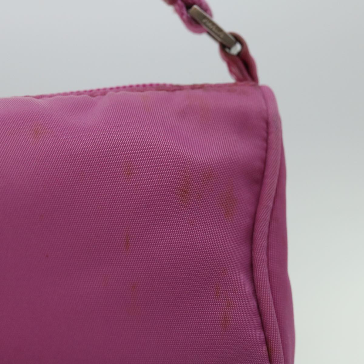 PRADA Accessory Pouch Nylon Pink Auth yk11037