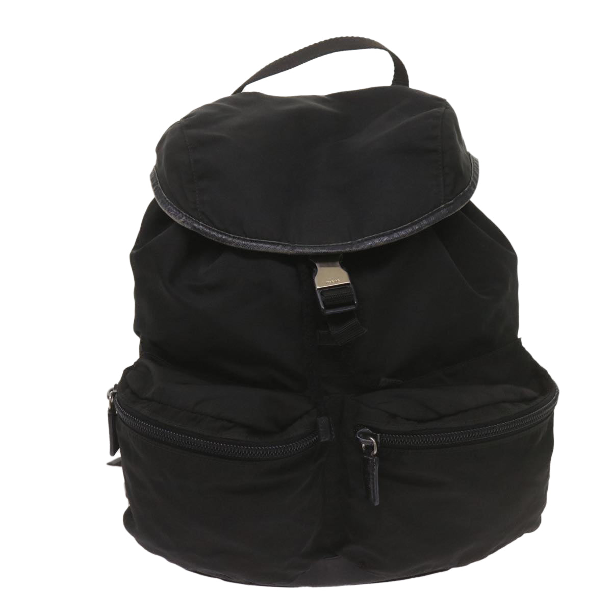 PRADA Backpack Nylon Black Auth yk11052