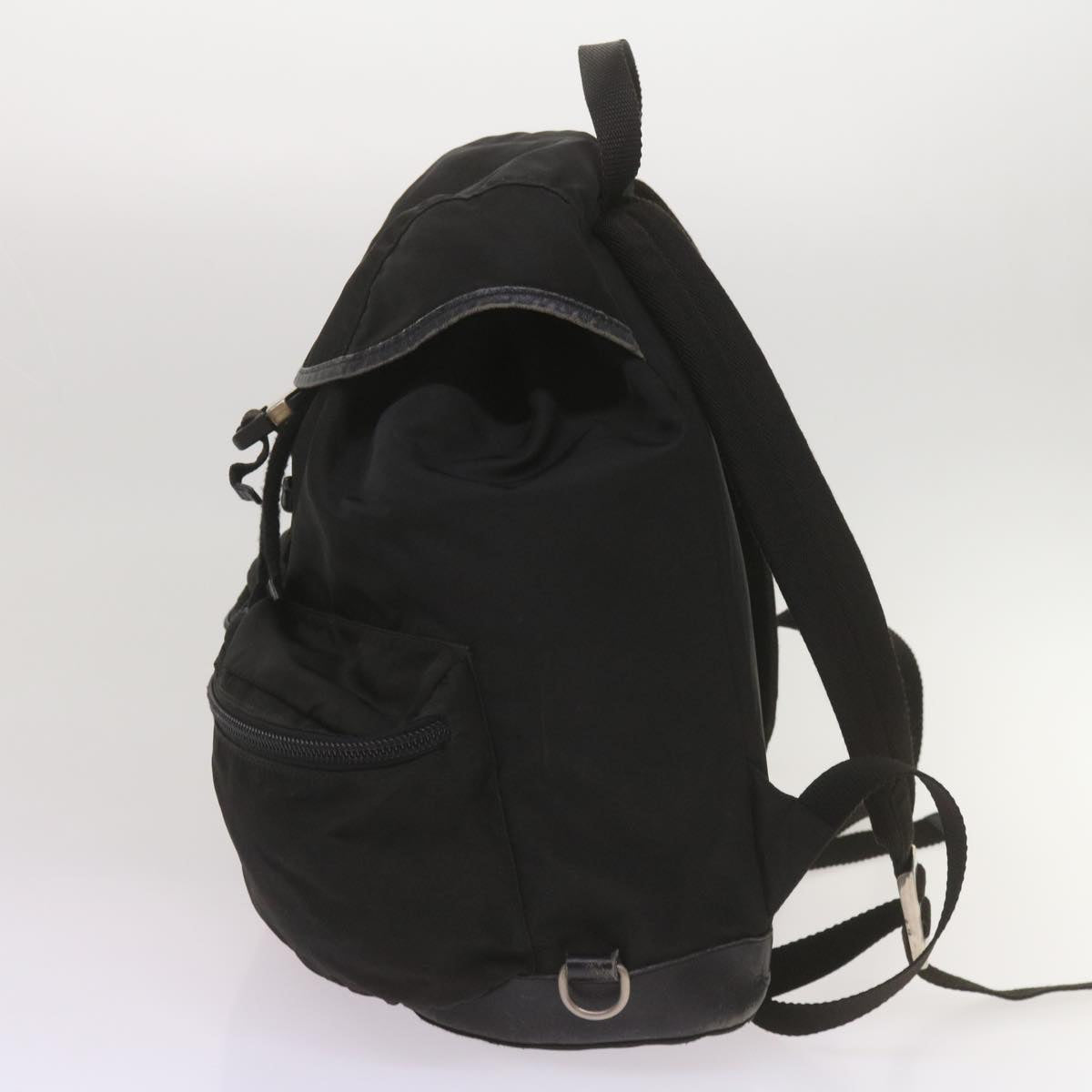 PRADA Backpack Nylon Black Auth yk11052