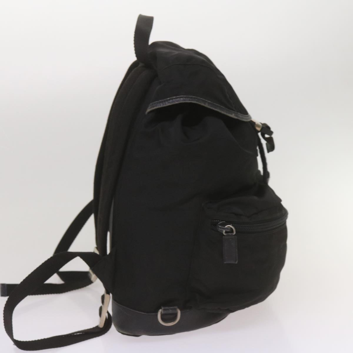 PRADA Backpack Nylon Black Auth yk11052