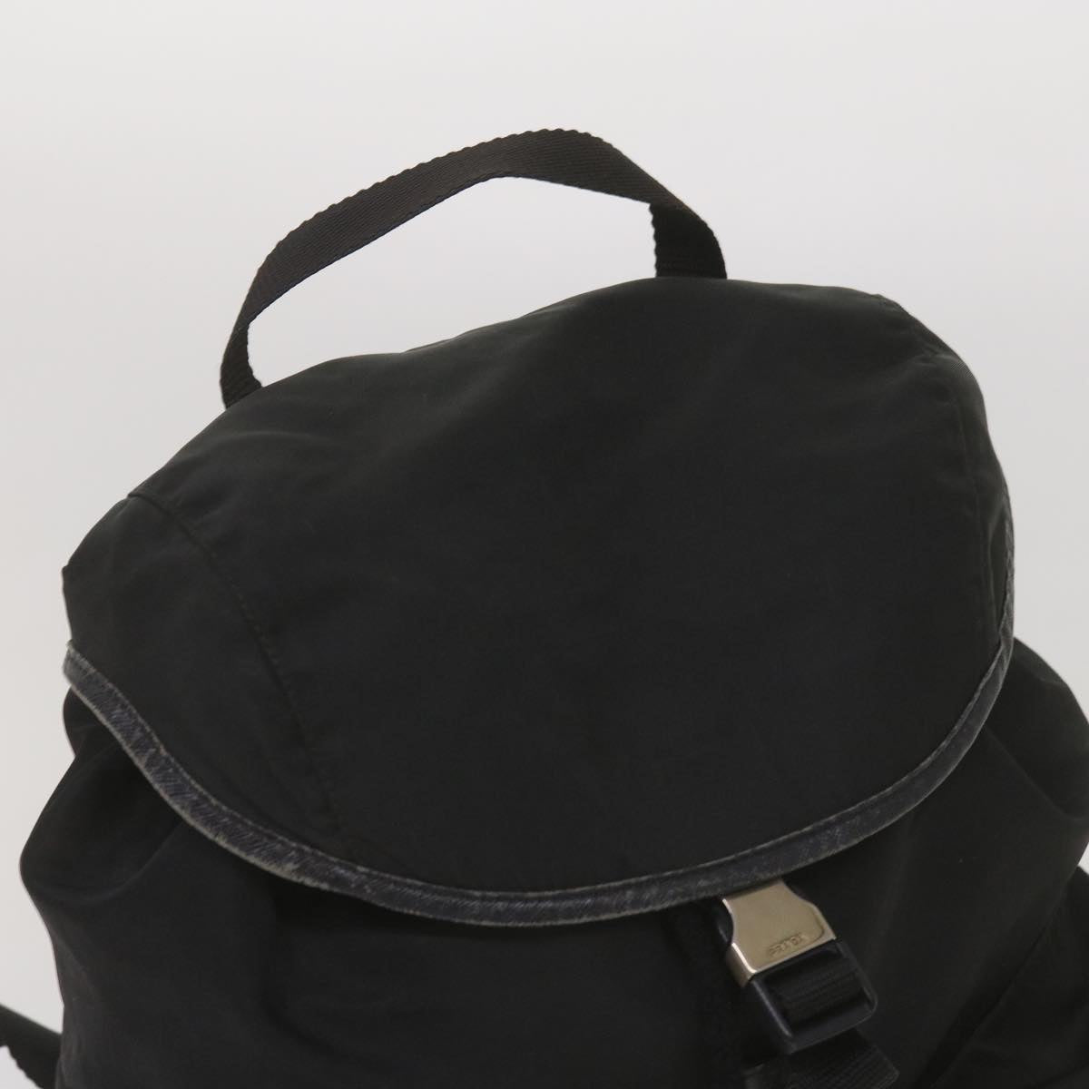 PRADA Backpack Nylon Black Auth yk11052