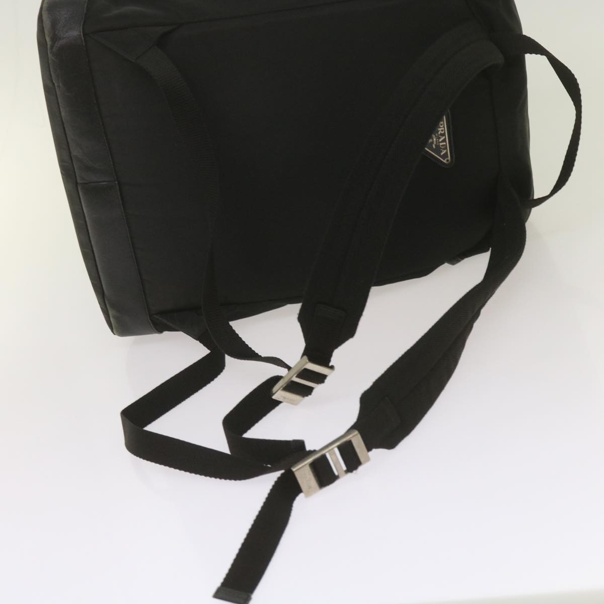 PRADA Backpack Nylon Black Auth yk11052