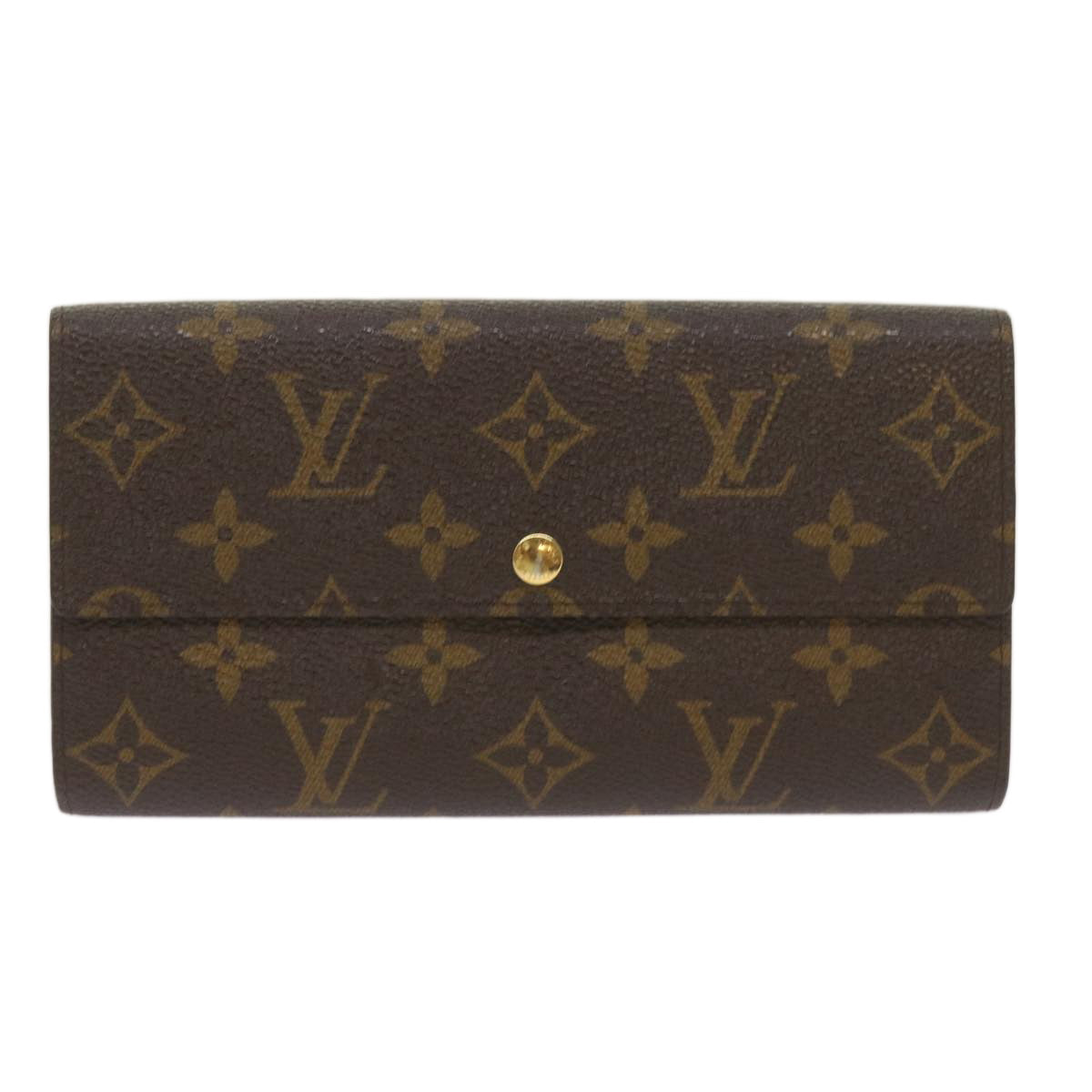 LOUIS VUITTON Monogram Portefeuille Sarah Long Wallet M60531 LV Auth yk11076