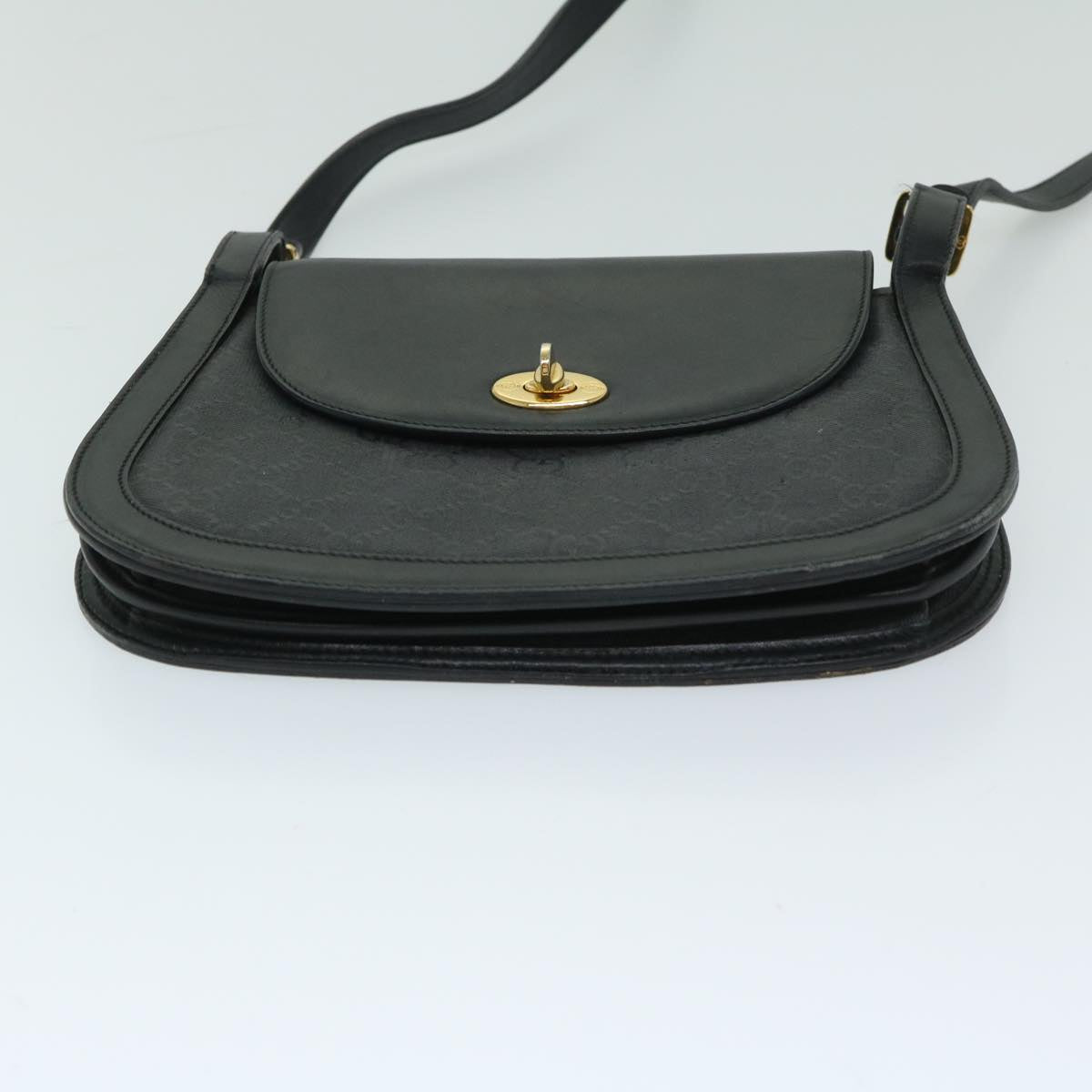 GUCCI GG Crystal Shoulder Bag Black 001 084 0905 Auth yk11088