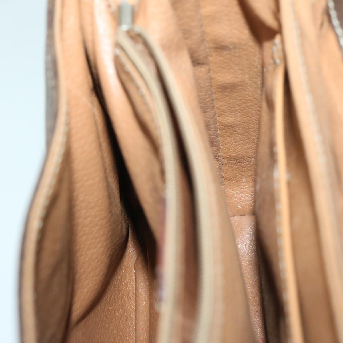 CELINE Macadam Canvas Shoulder Bag PVC Leather Brown Auth yk11104