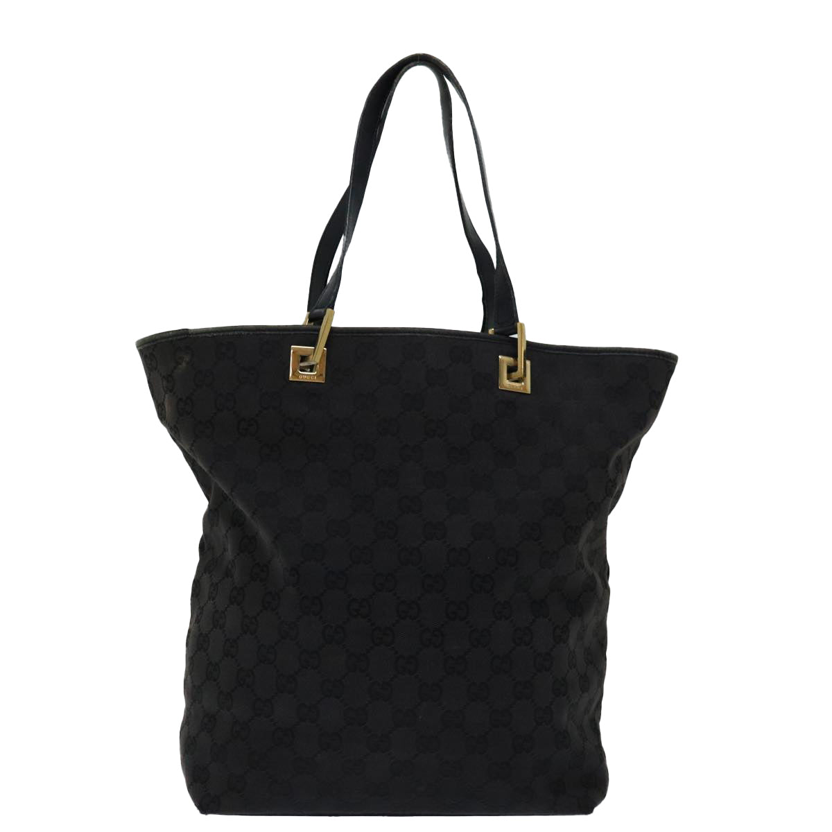 GUCCI GG Canvas Tote Bag Black 002 1098 Auth yk11120