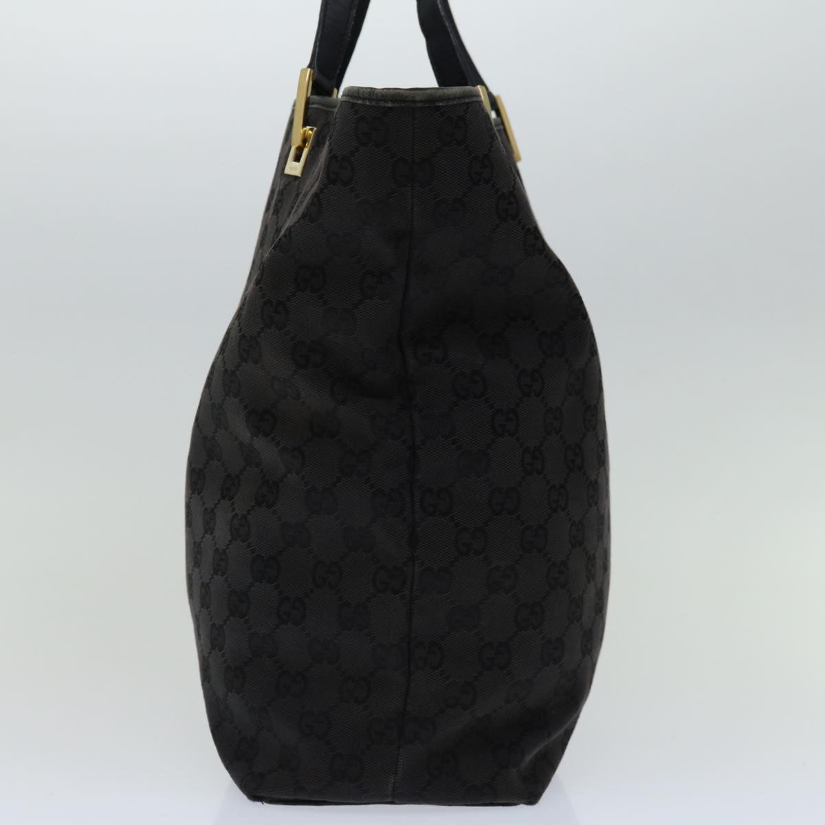 GUCCI GG Canvas Tote Bag Black 002 1098 Auth yk11120