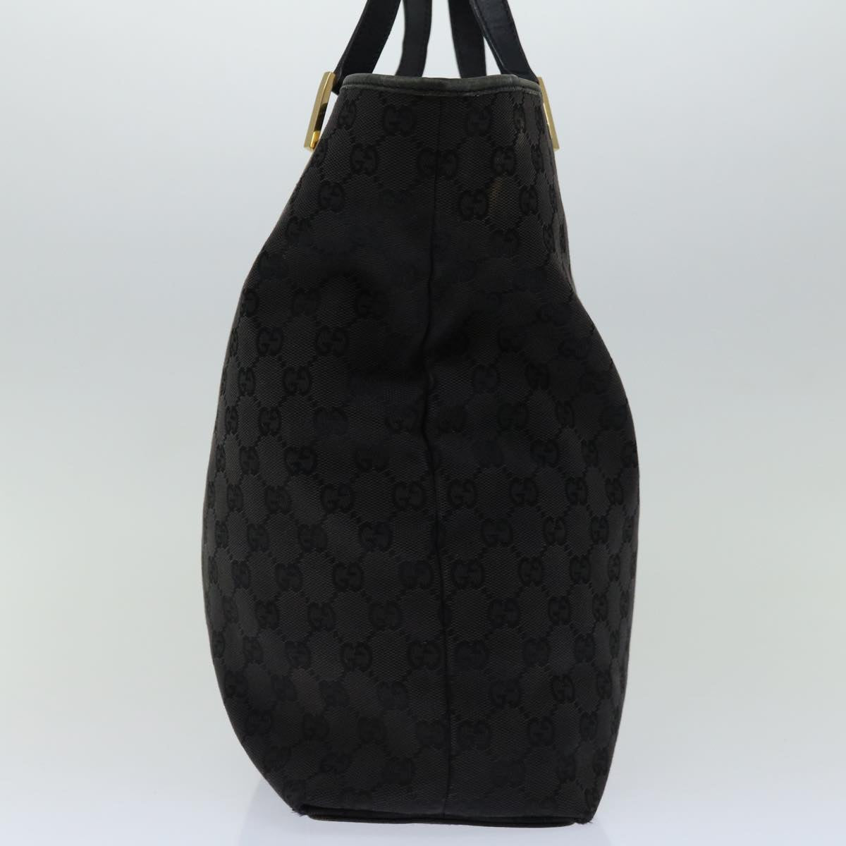 GUCCI GG Canvas Tote Bag Black 002 1098 Auth yk11120