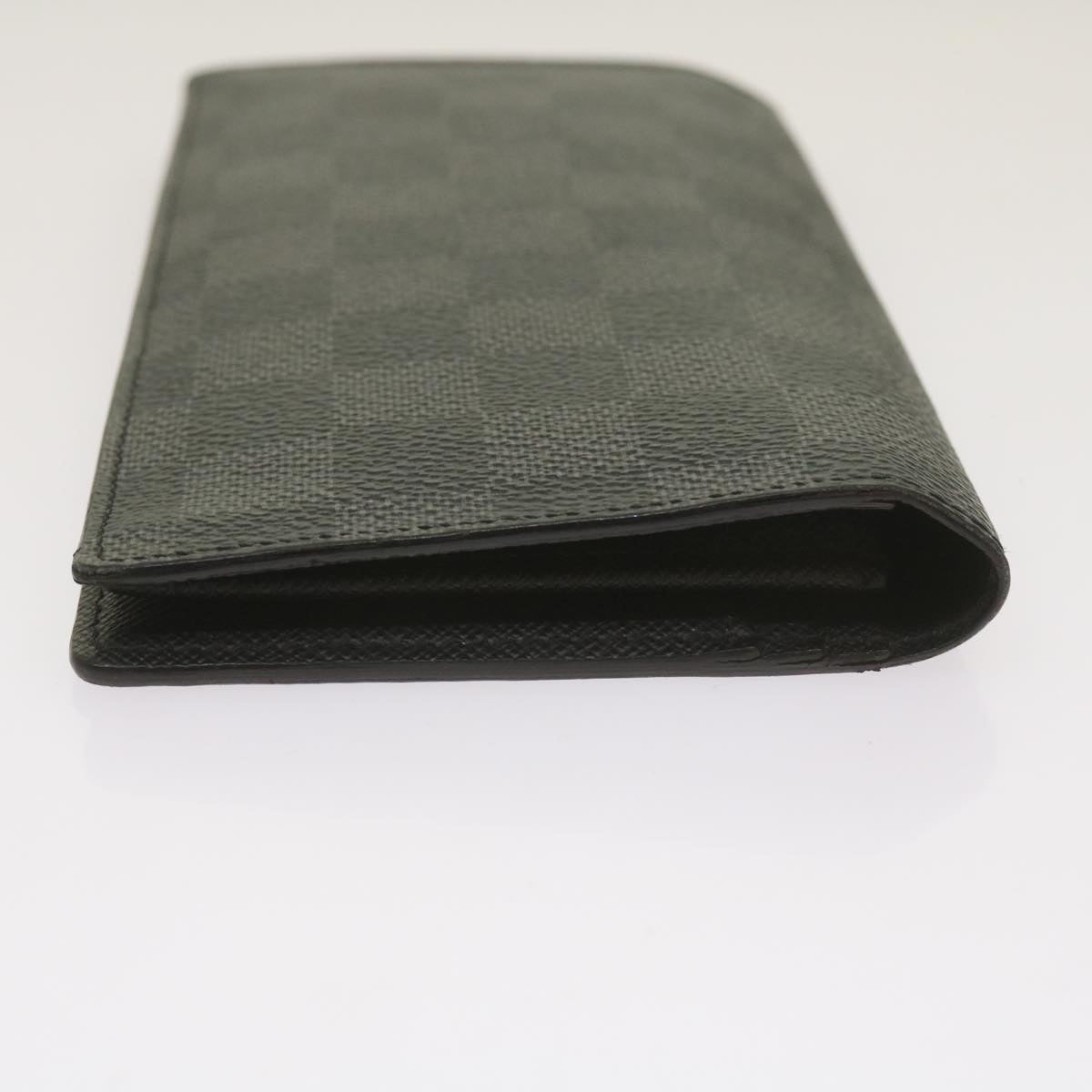 LOUIS VUITTON Damier Graphite Porte Feuille Braza Wallet N63254 LV Auth yk11140