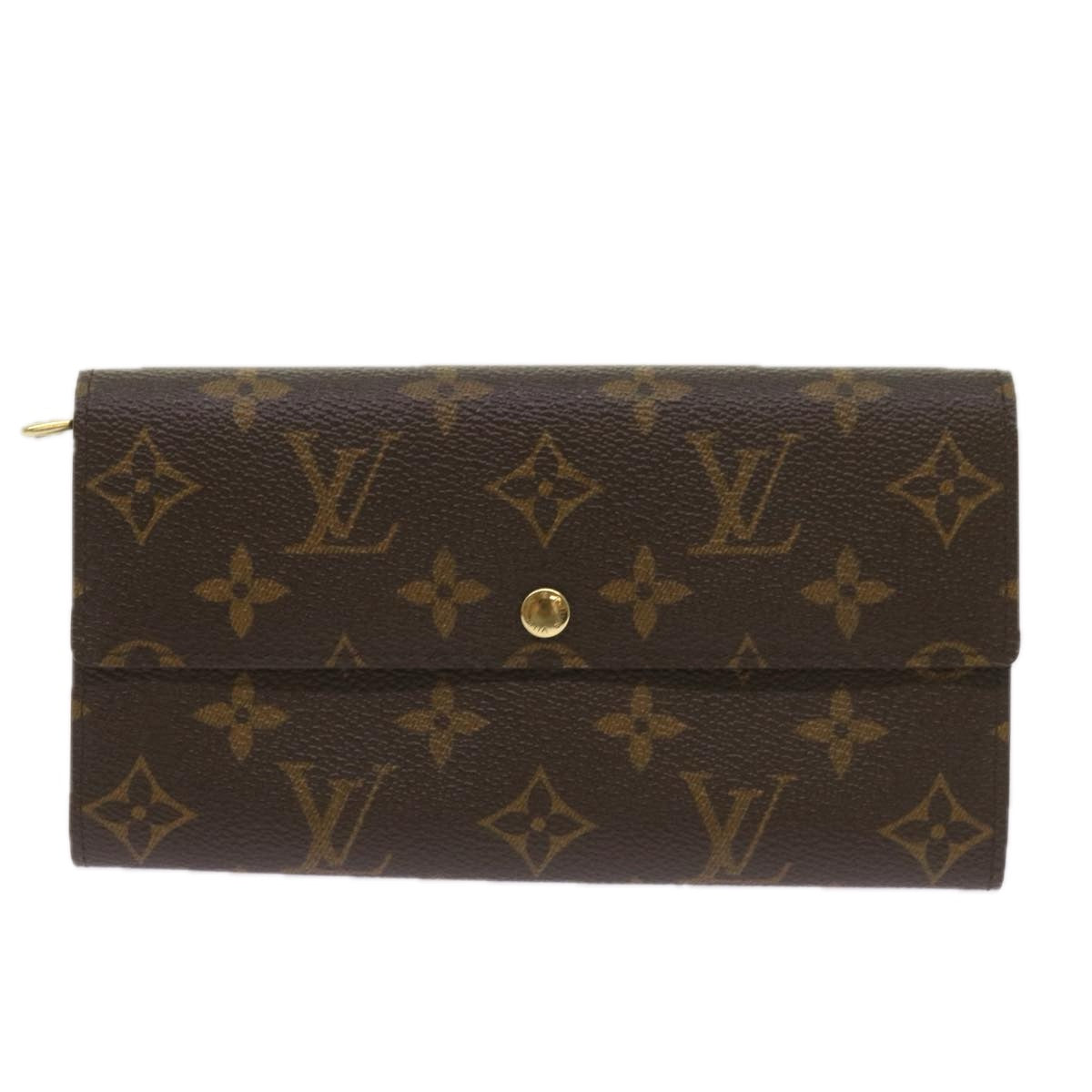 LOUIS VUITTON Monogram Pochette Porte Monnaie Credit Wallet M61725 Auth yk11162