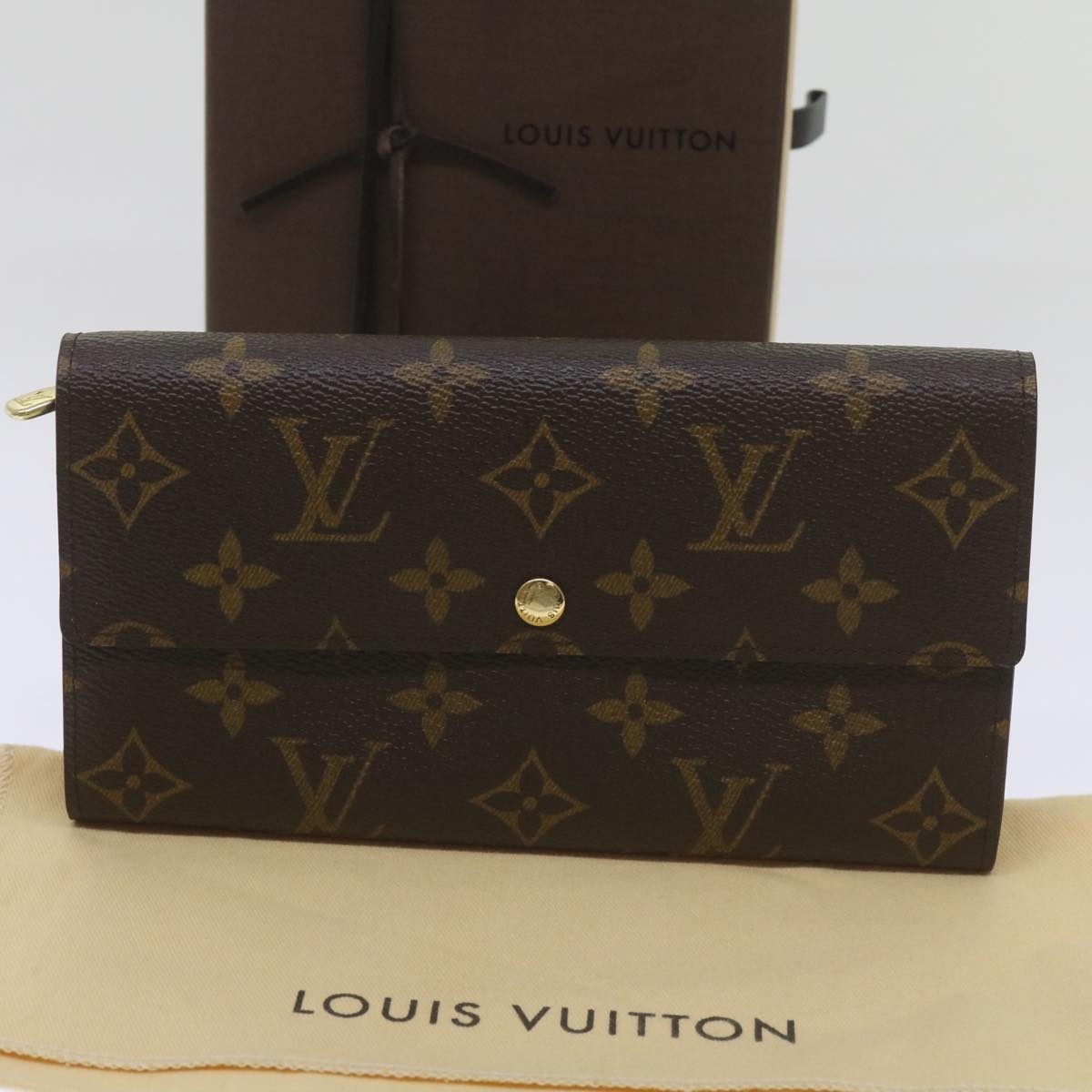 LOUIS VUITTON Monogram Pochette Porte Monnaie Credit Wallet M61725 Auth yk11162