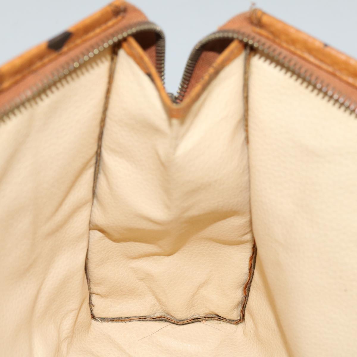 MCM Vicetos Logogram Clutch Bag PVC Brown Auth yk11233