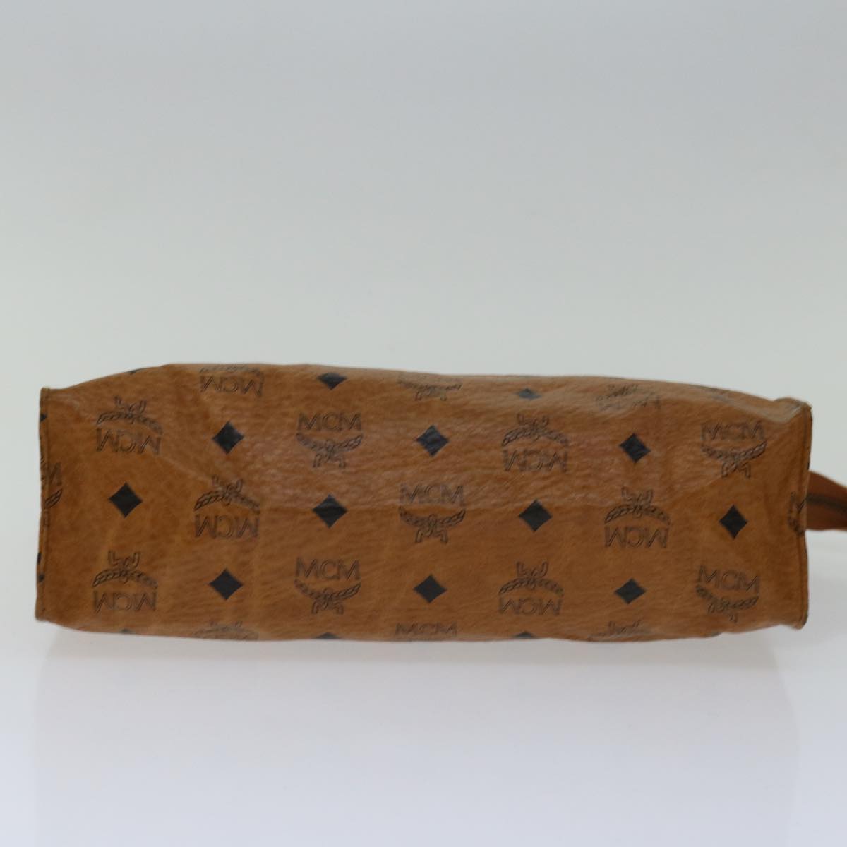 MCM Vicetos Logogram Clutch Bag PVC Brown Auth yk11233