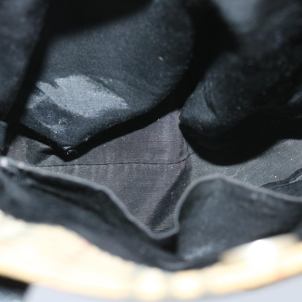 Burberrys Nova Check Shoulder Bag Canvas Beige Black Auth yk11247