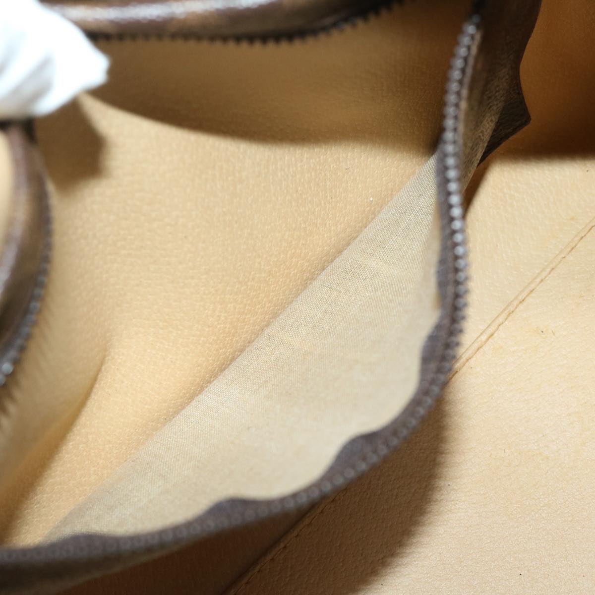 CELINE Macadam Canvas Boston Bag PVC Brown Auth yk11253