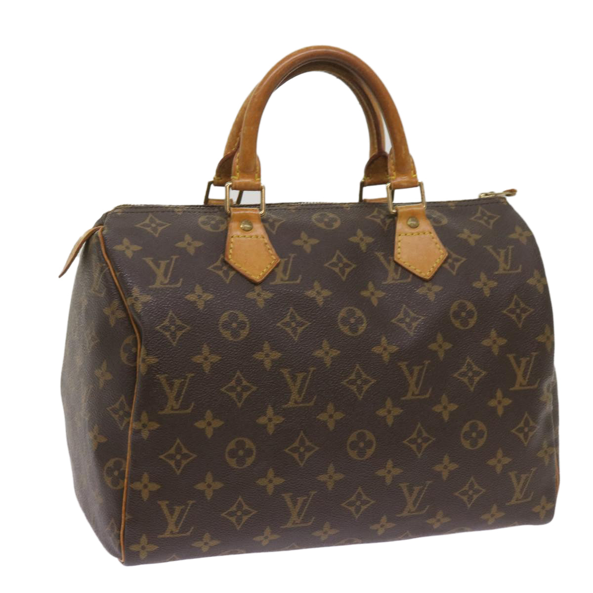 LOUIS VUITTON Monogram Speedy 30 Hand Bag M41526 LV Auth yk11339