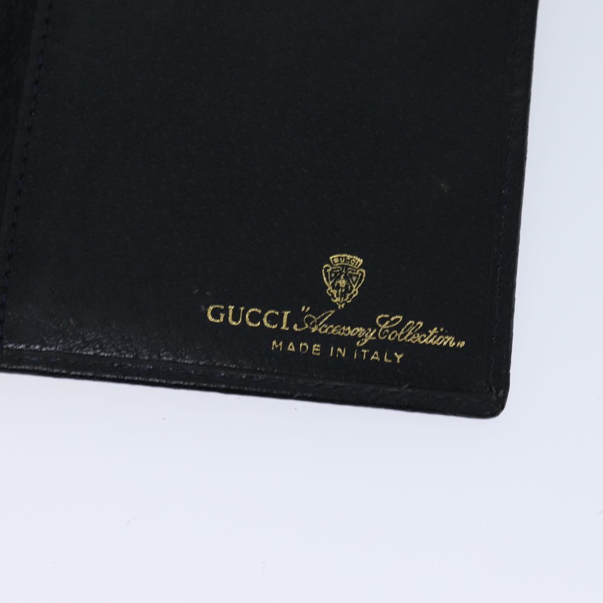 GUCCI GG Supreme Sherry Line Wallet PVC Red Navy Auth yk11479