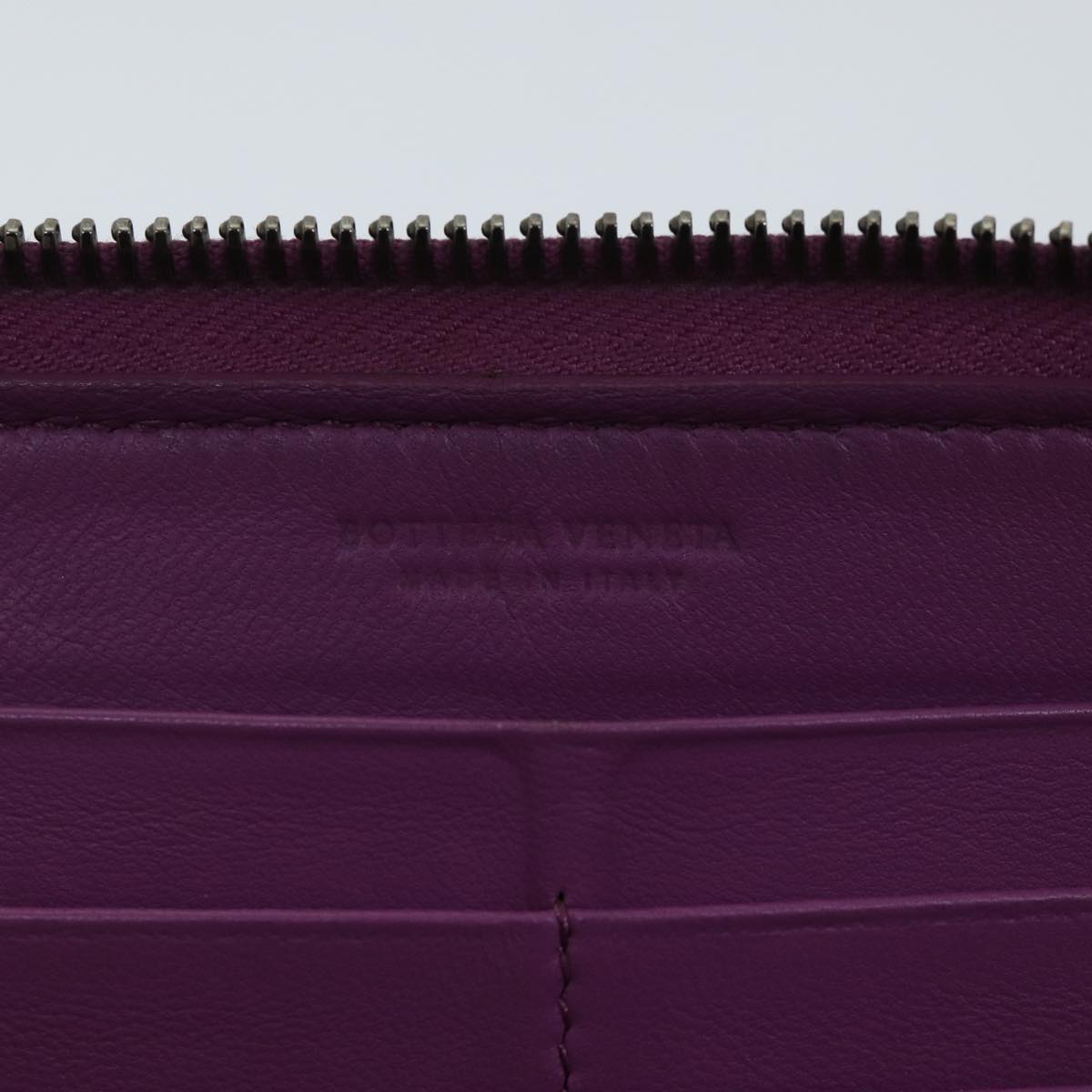 BOTTEGA VENETA INTRECCIATO Long Wallet Leather Pink Auth yk11510