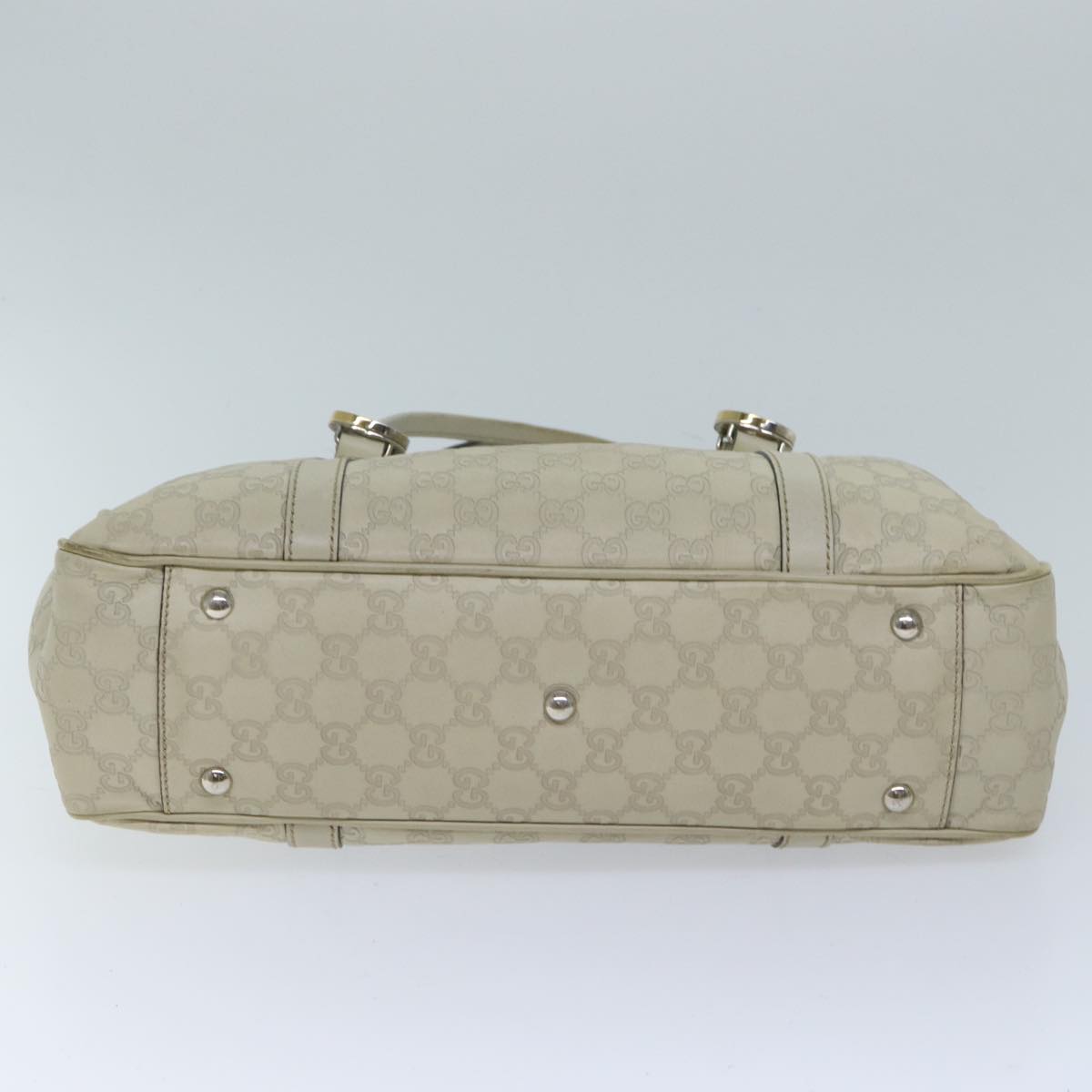 GUCCI GG Canvas Guccissima GG Twins Tote Bag White 232957 Auth yk11512