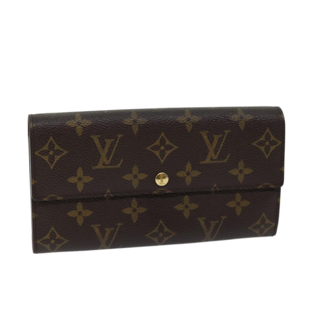 LOUIS VUITTON Monogram Pochette Porte Monnaie Credit Wallet M61725 Auth yk11522