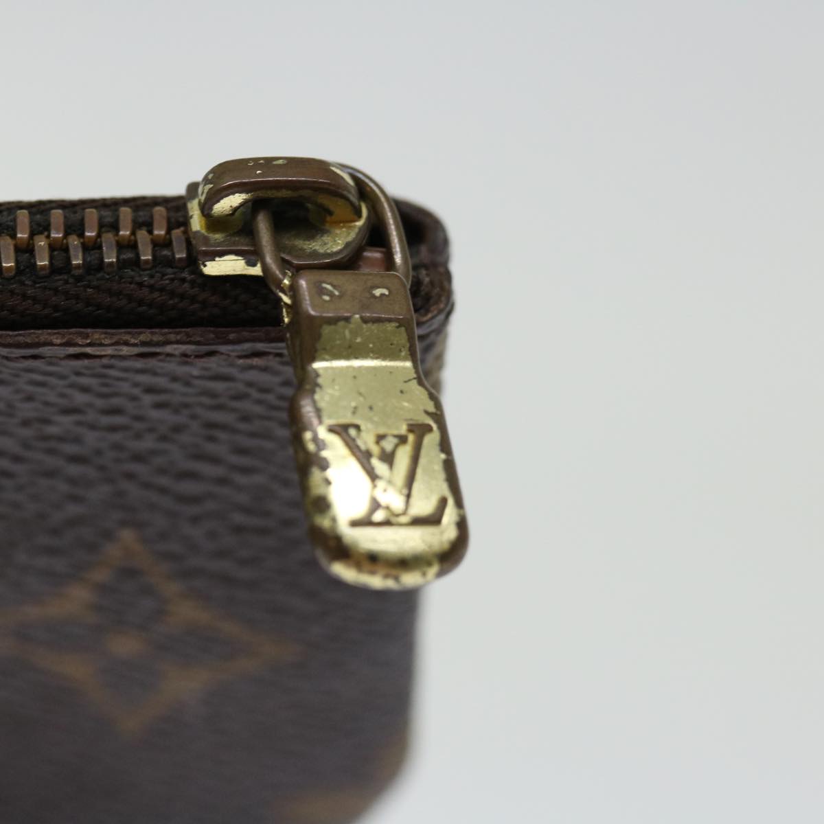 LOUIS VUITTON Monogram Pochette Cles Coin Purse M62650 LV Auth yk11557