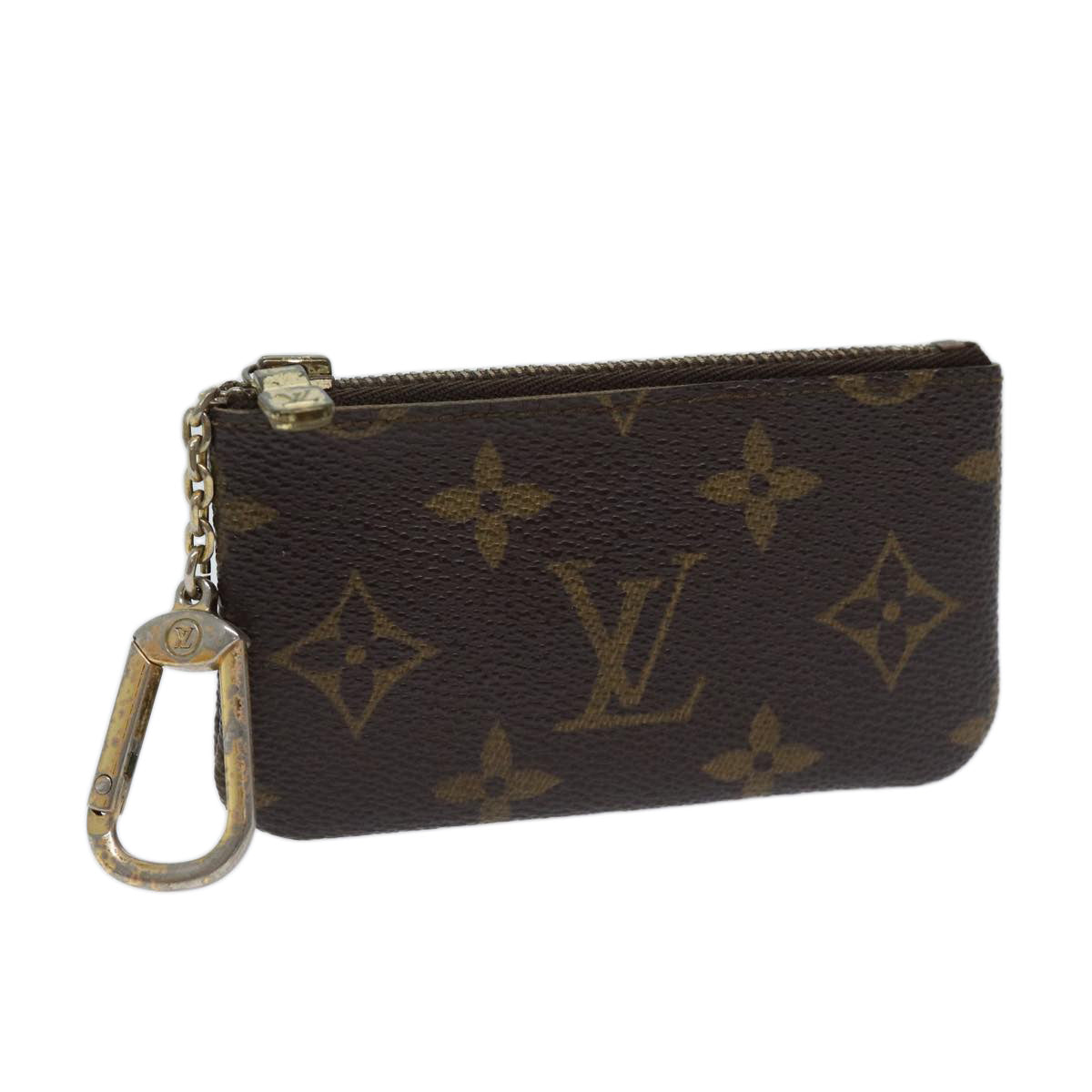 LOUIS VUITTON Monogram Pochette Cles Coin Purse M62650 LV Auth yk11566