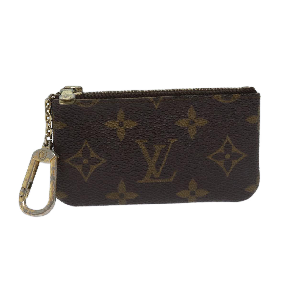 LOUIS VUITTON Monogram Pochette Cles Coin Purse M62650 LV Auth yk11566