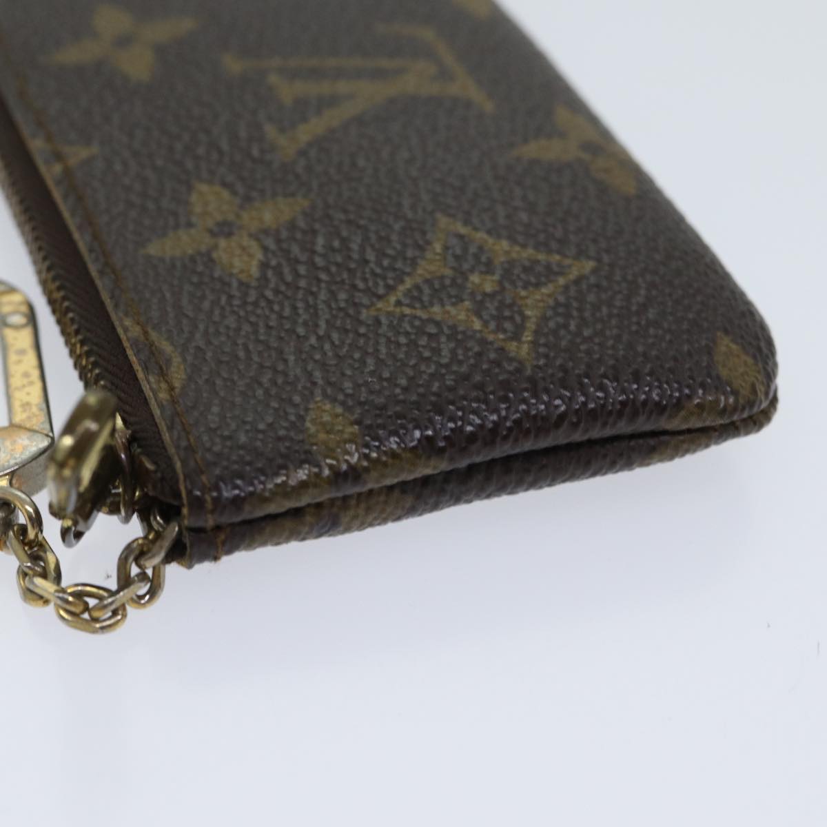 LOUIS VUITTON Monogram Pochette Cles Coin Purse M62650 LV Auth yk11566