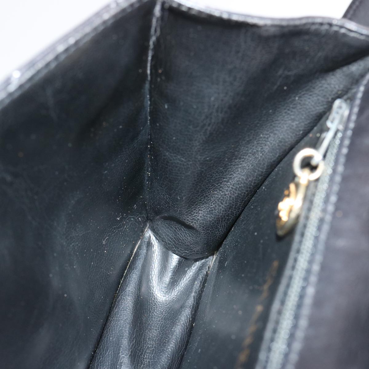 CHANEL Matelasse Turn Lock Waist bag Lamb Skin Black CC Auth yk11590