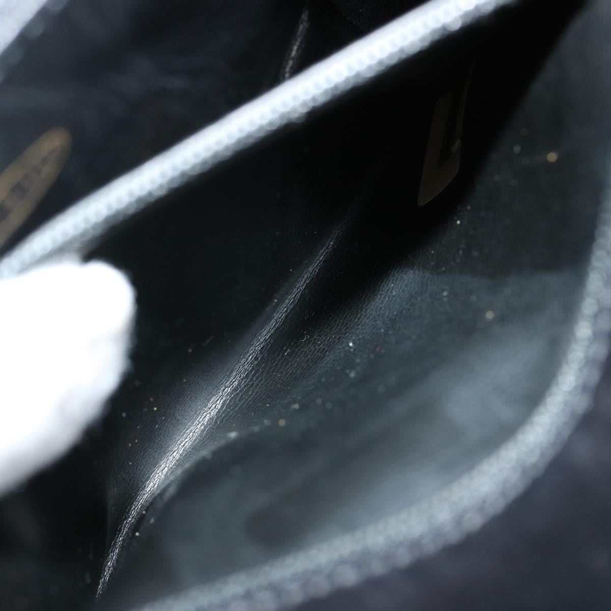 CHANEL Matelasse Turn Lock Waist bag Lamb Skin Black CC Auth yk11590