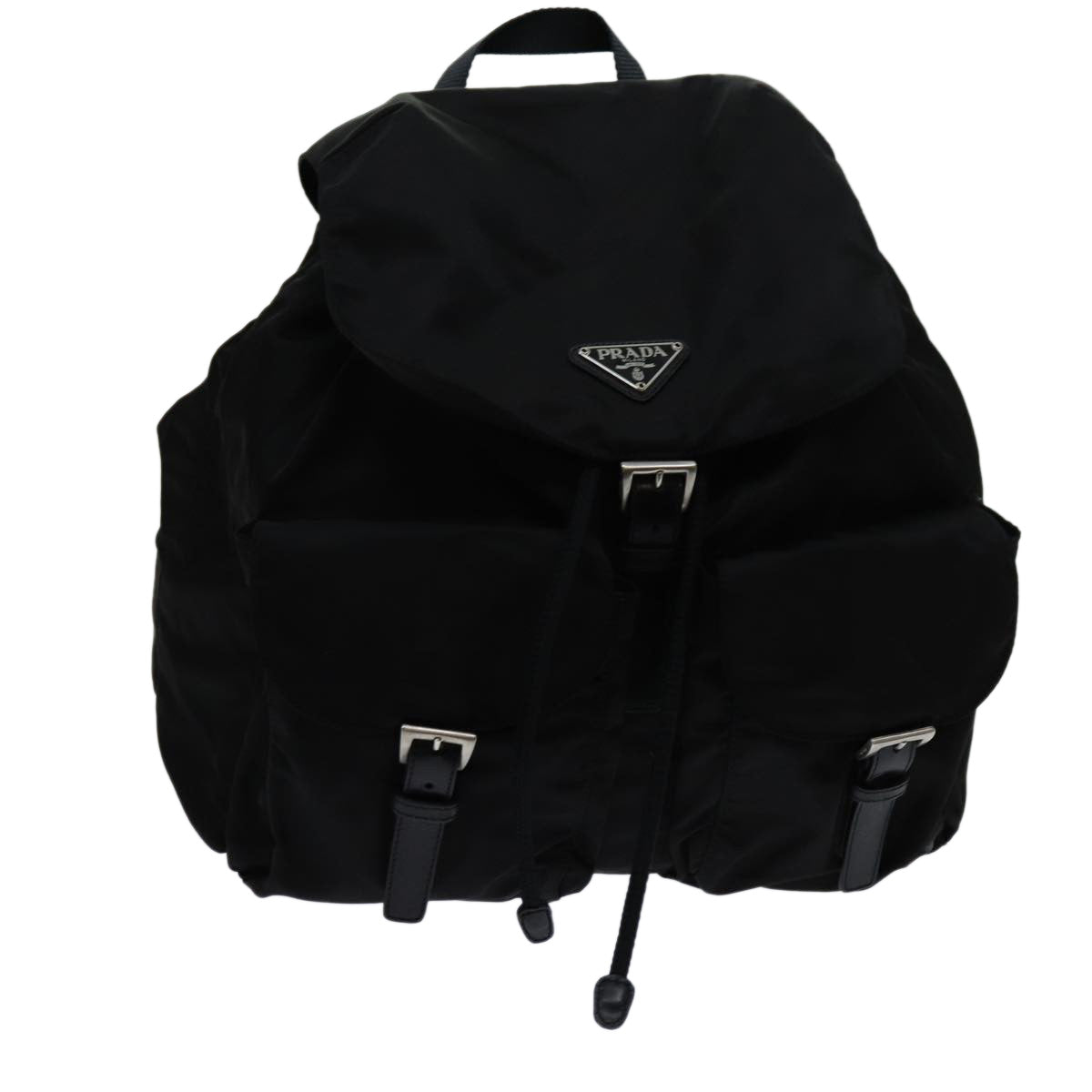 PRADA Backpack Nylon Black Auth yk11654