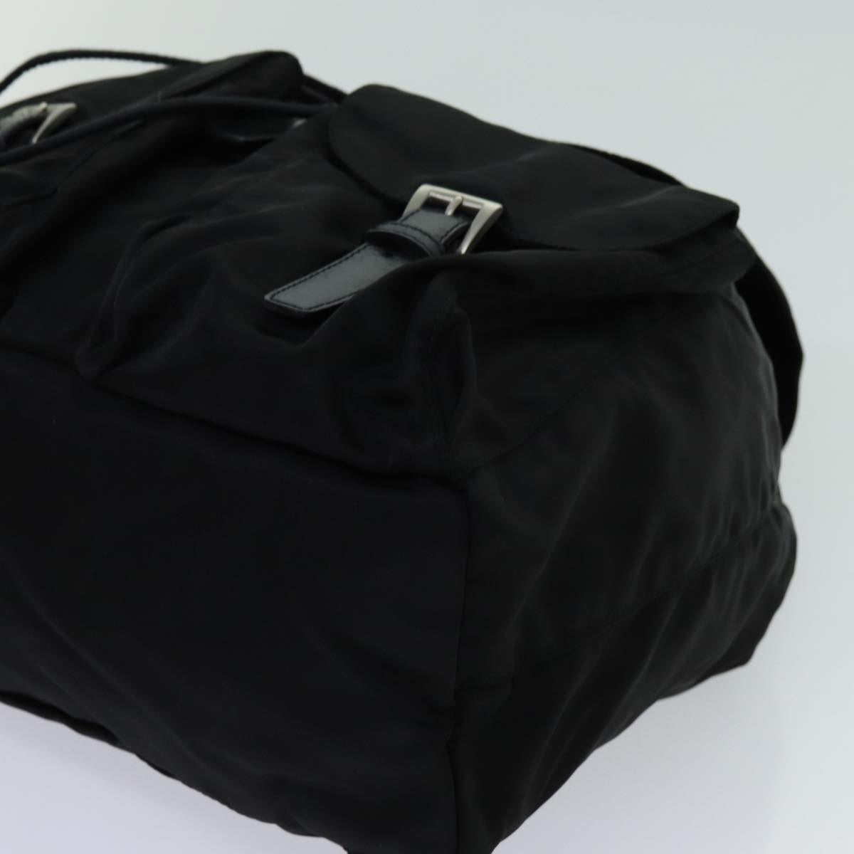 PRADA Backpack Nylon Black Auth yk11654