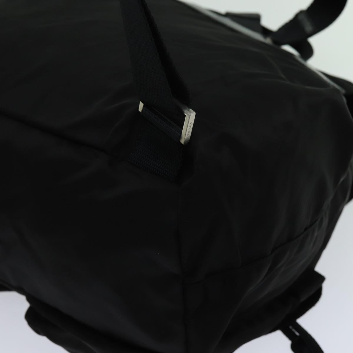 PRADA Backpack Nylon Black Auth yk11654