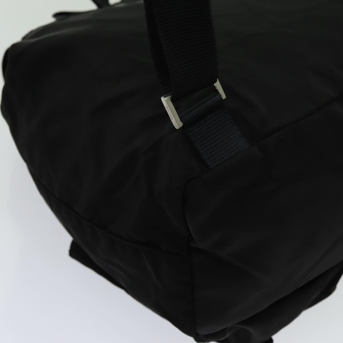 PRADA Backpack Nylon Black Auth yk11654