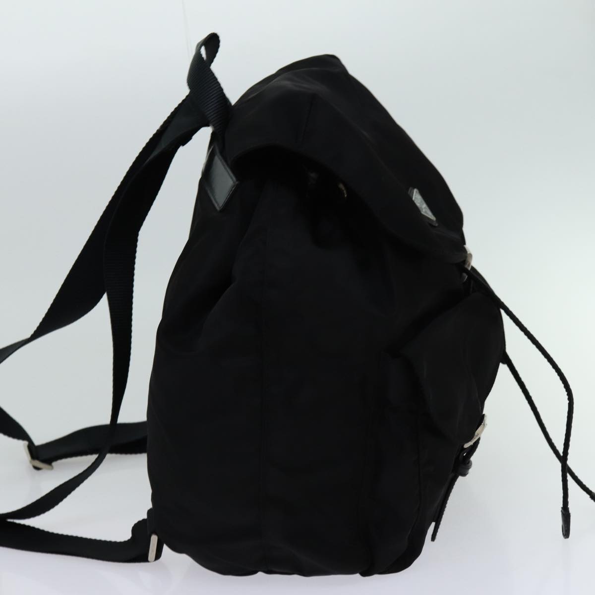 PRADA Backpack Nylon Black Auth yk11654