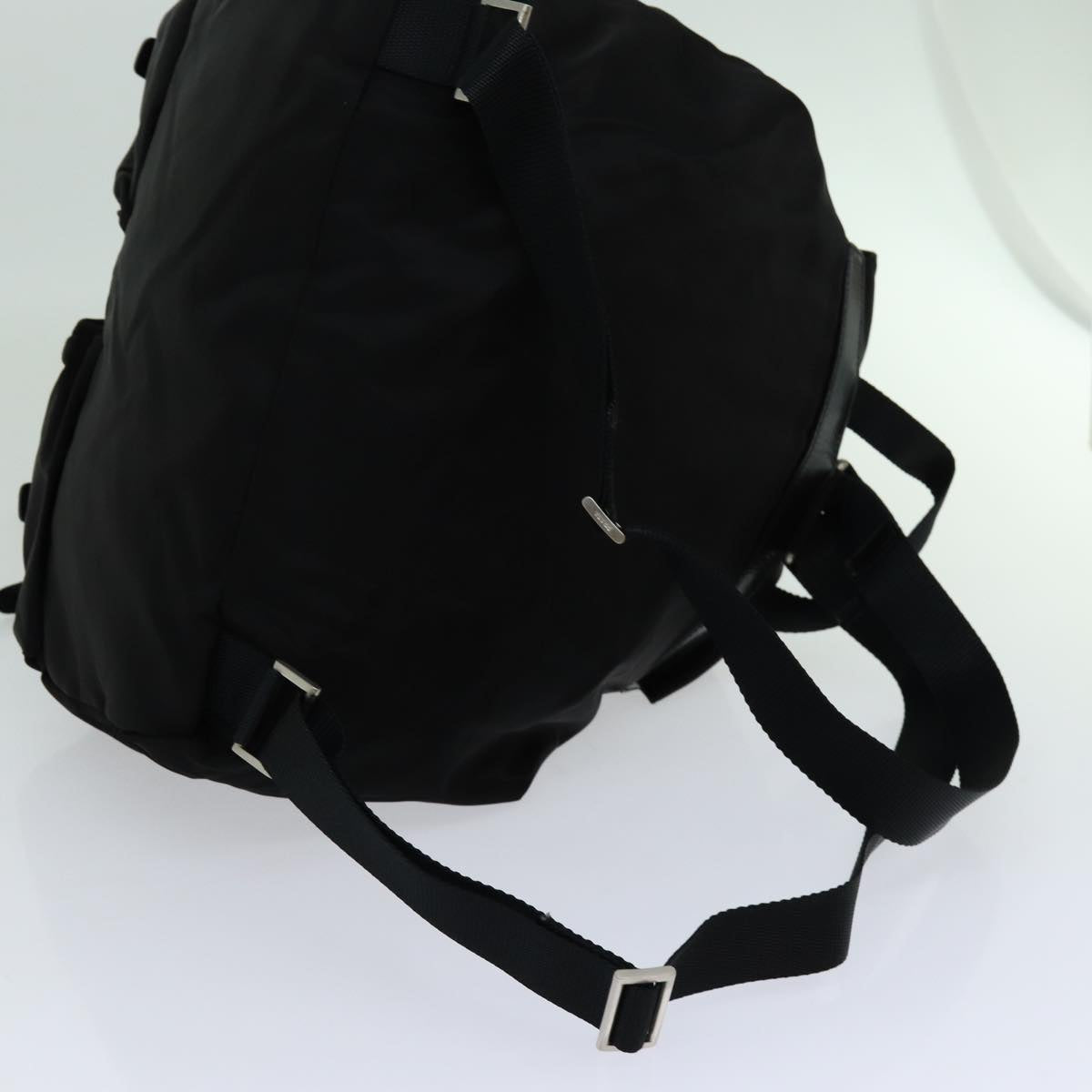 PRADA Backpack Nylon Black Auth yk11654