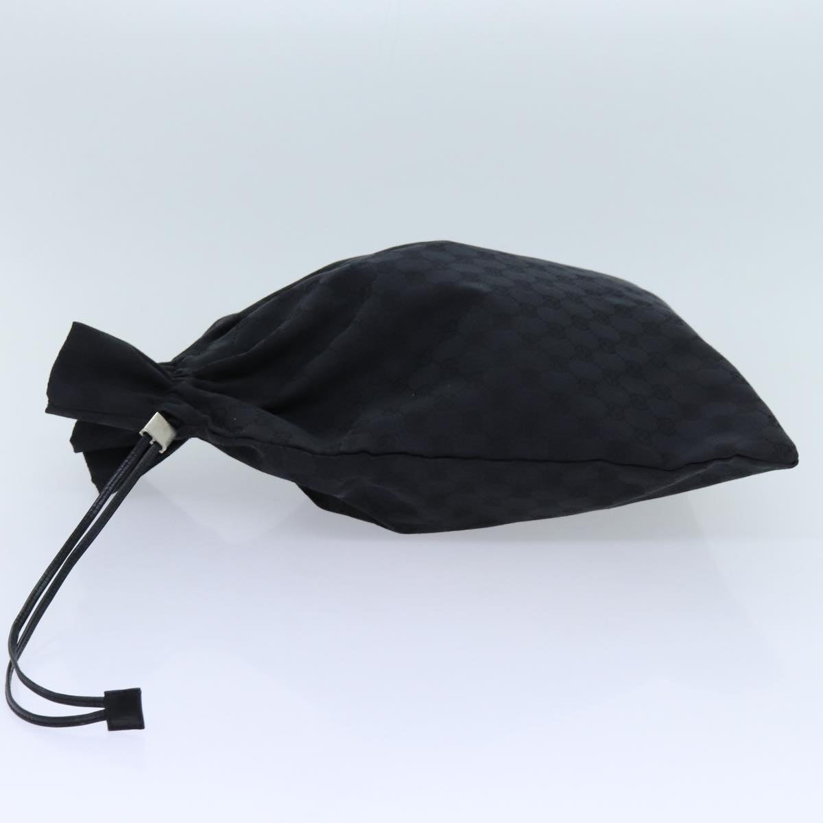 GUCCI GG Canvas Purse Pouch Black 014 1135 Auth yk11744