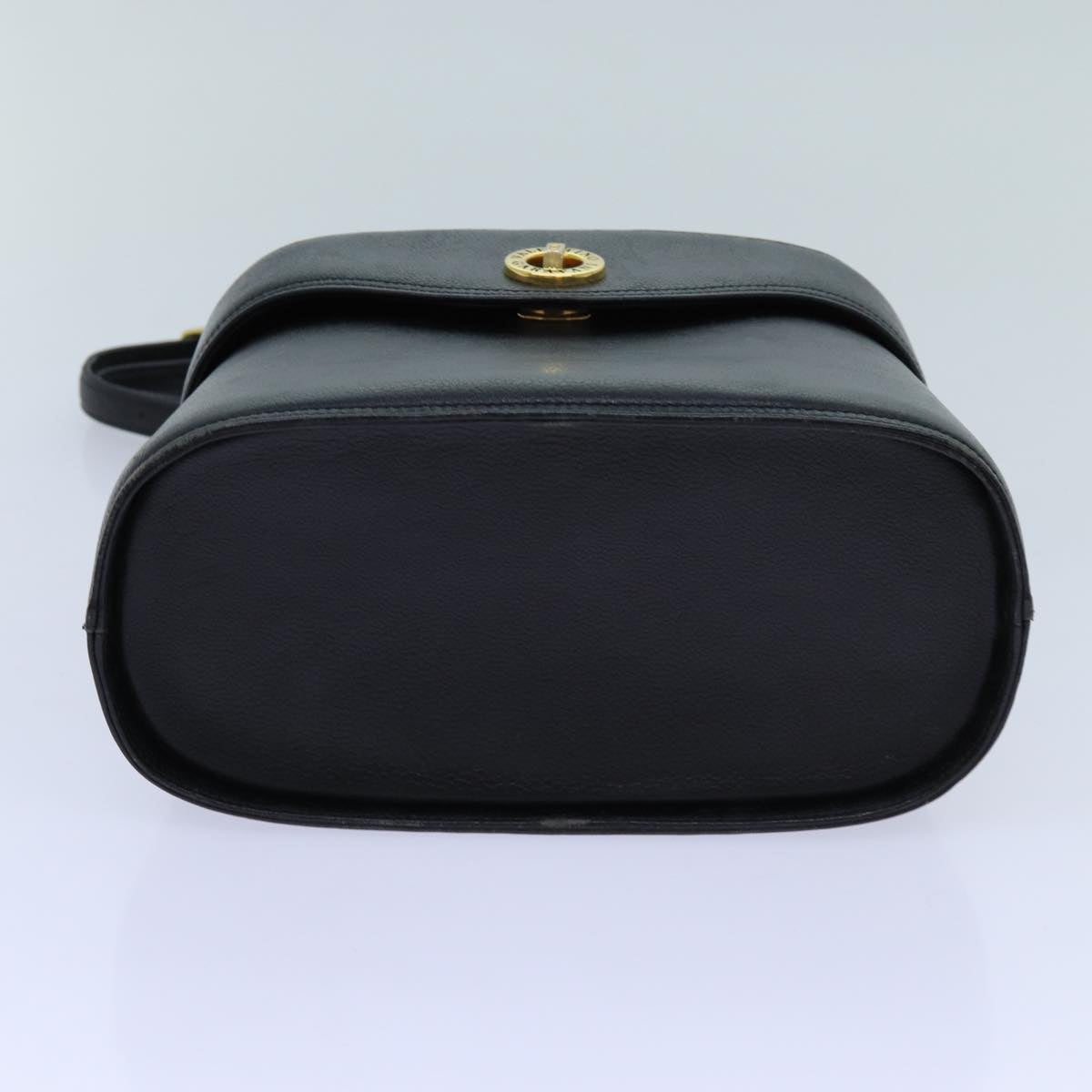 VALENTINO Hand Bag Leather 2way Black Auth yk11770