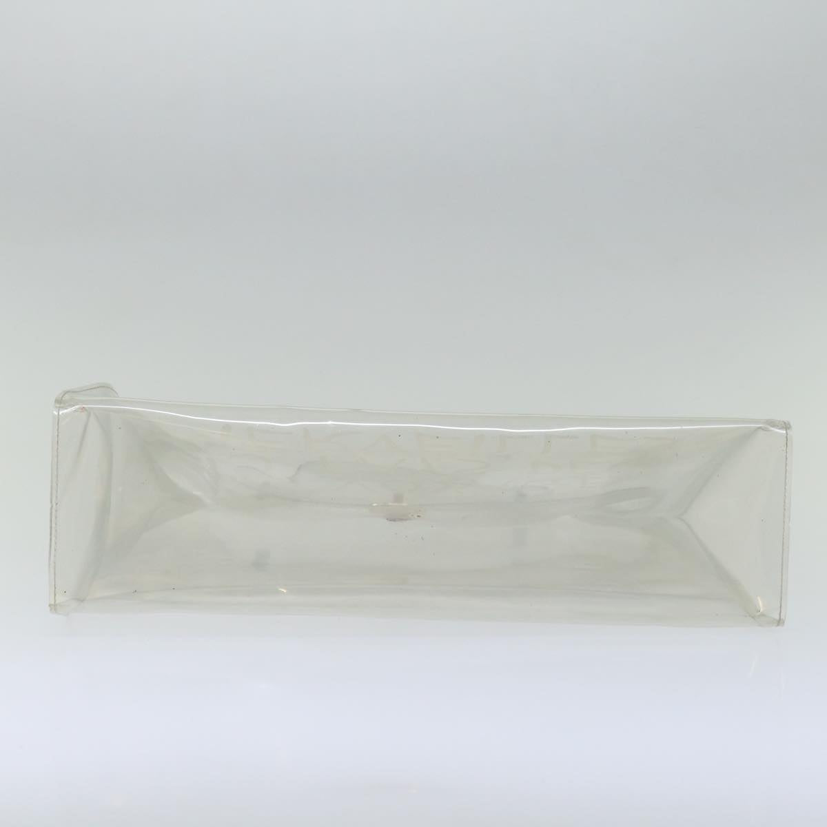 HERMES Vinyl Kelly Hand Bag Vinyl Clear Auth yk11809