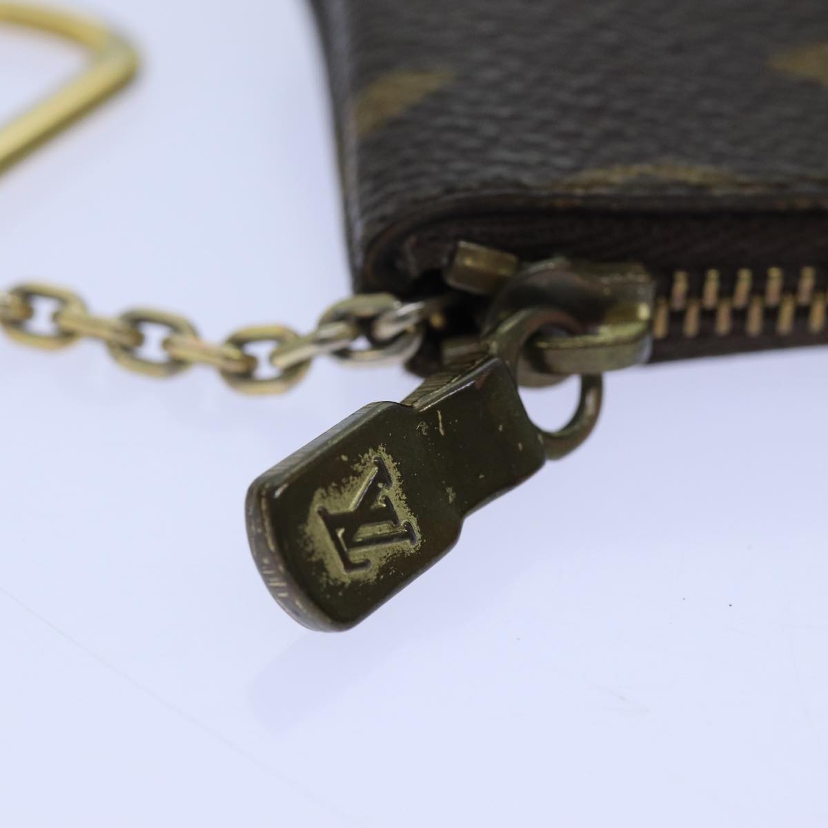 LOUIS VUITTON Monogram Pochette Cles Coin Purse M62650 LV Auth yk11821