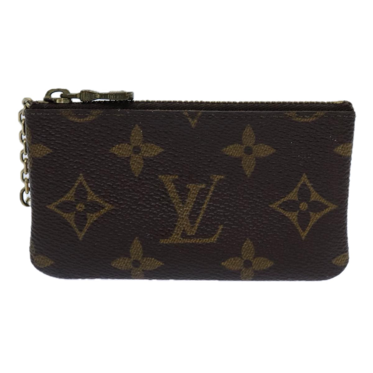 LOUIS VUITTON Monogram Pochette Cles Coin Purse M62650 LV Auth yk11821