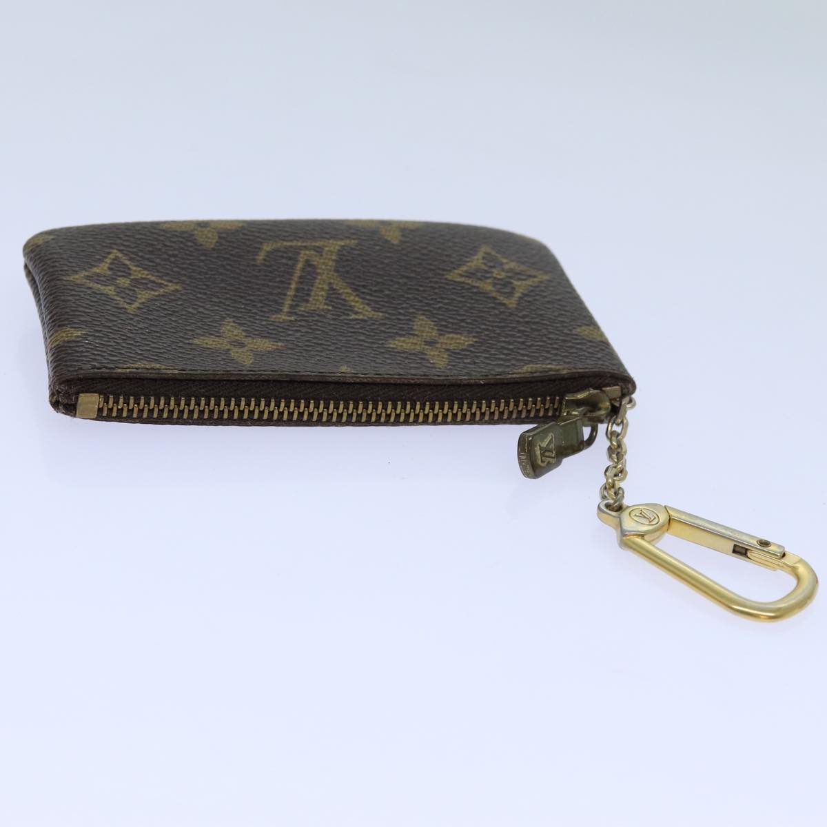 LOUIS VUITTON Monogram Pochette Cles Coin Purse M62650 LV Auth yk11821