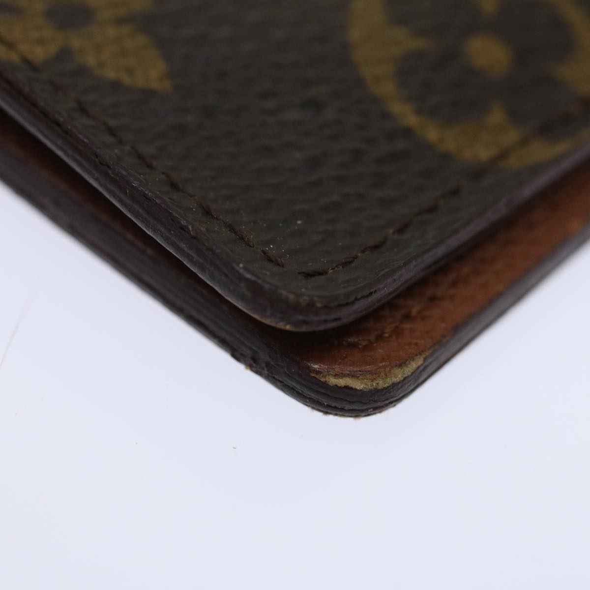 LOUIS VUITTON Monogram Porte Valeurs Cartes Credit Wallet M61823 LV Auth yk11848