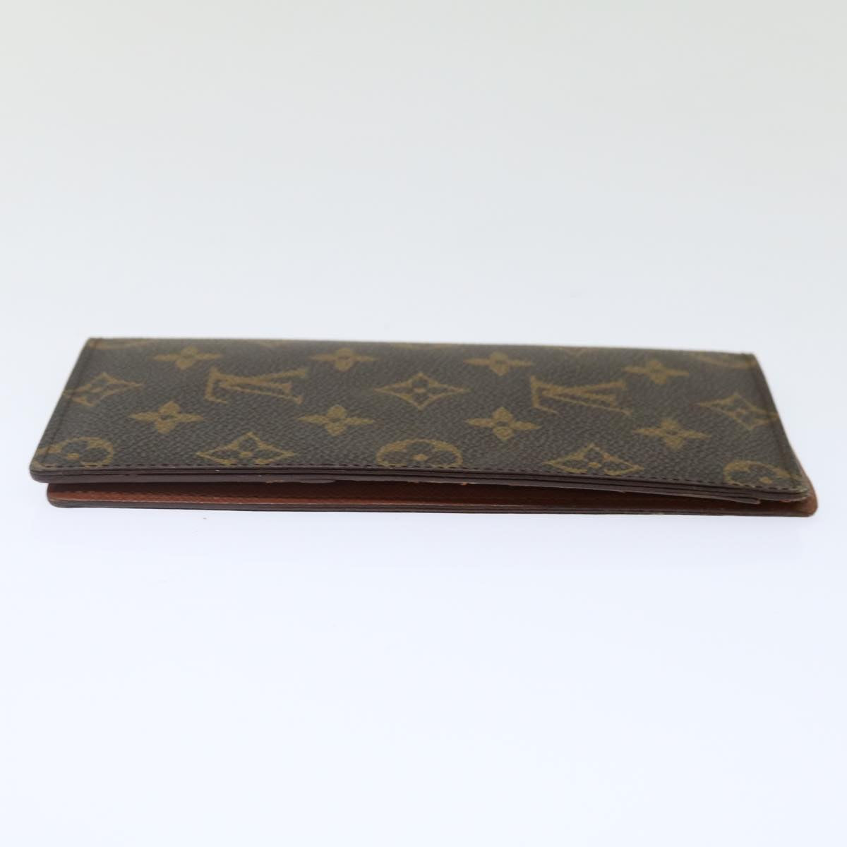 LOUIS VUITTON Monogram Porte Valeurs Cartes Credit Wallet M61823 LV Auth yk11848