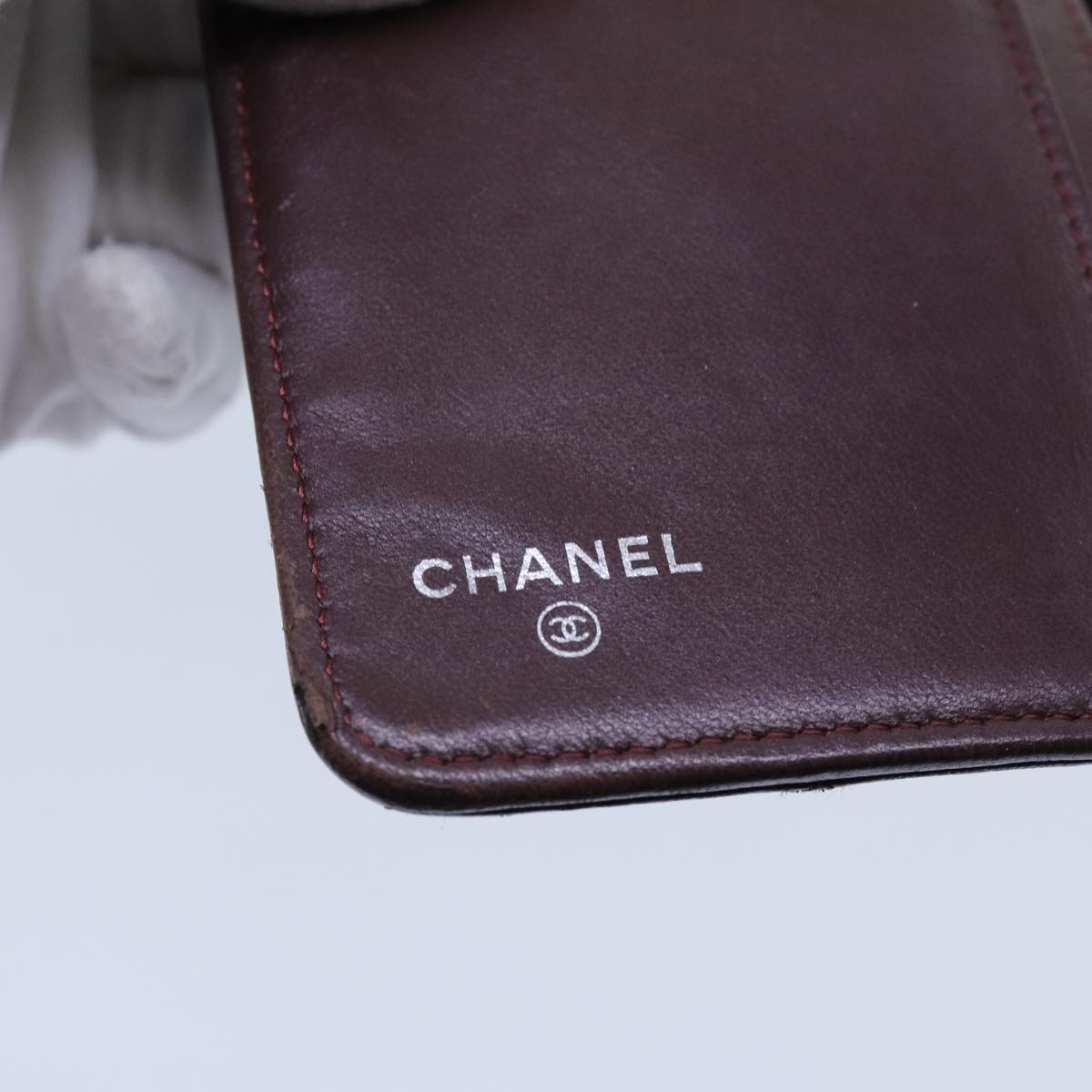 CHANEL Matelasse Long Wallet Lamb Skin Black CC Auth yk11979