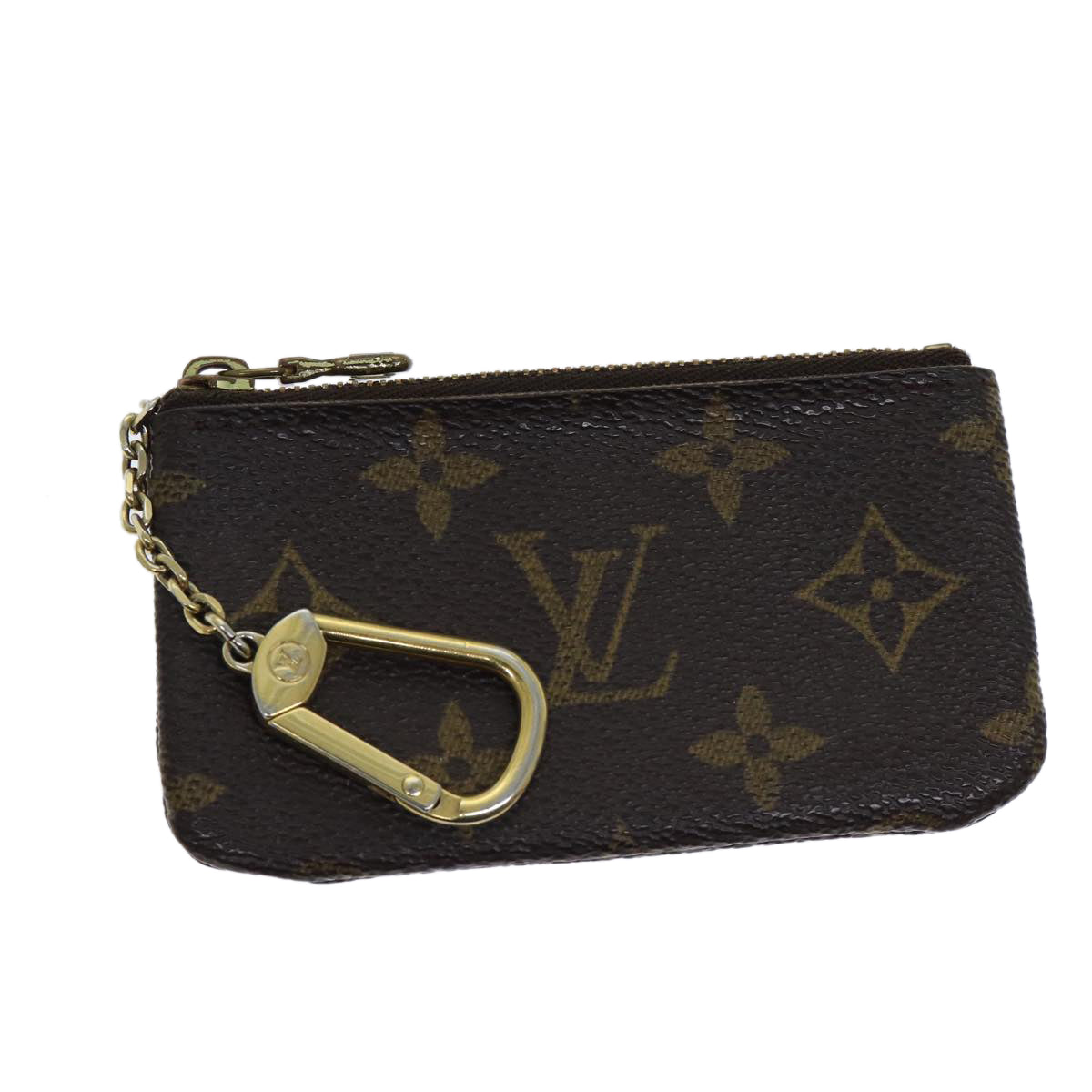 LOUIS VUITTON Monogram Pochette Cles Coin Purse M62650 LV Auth yk11981