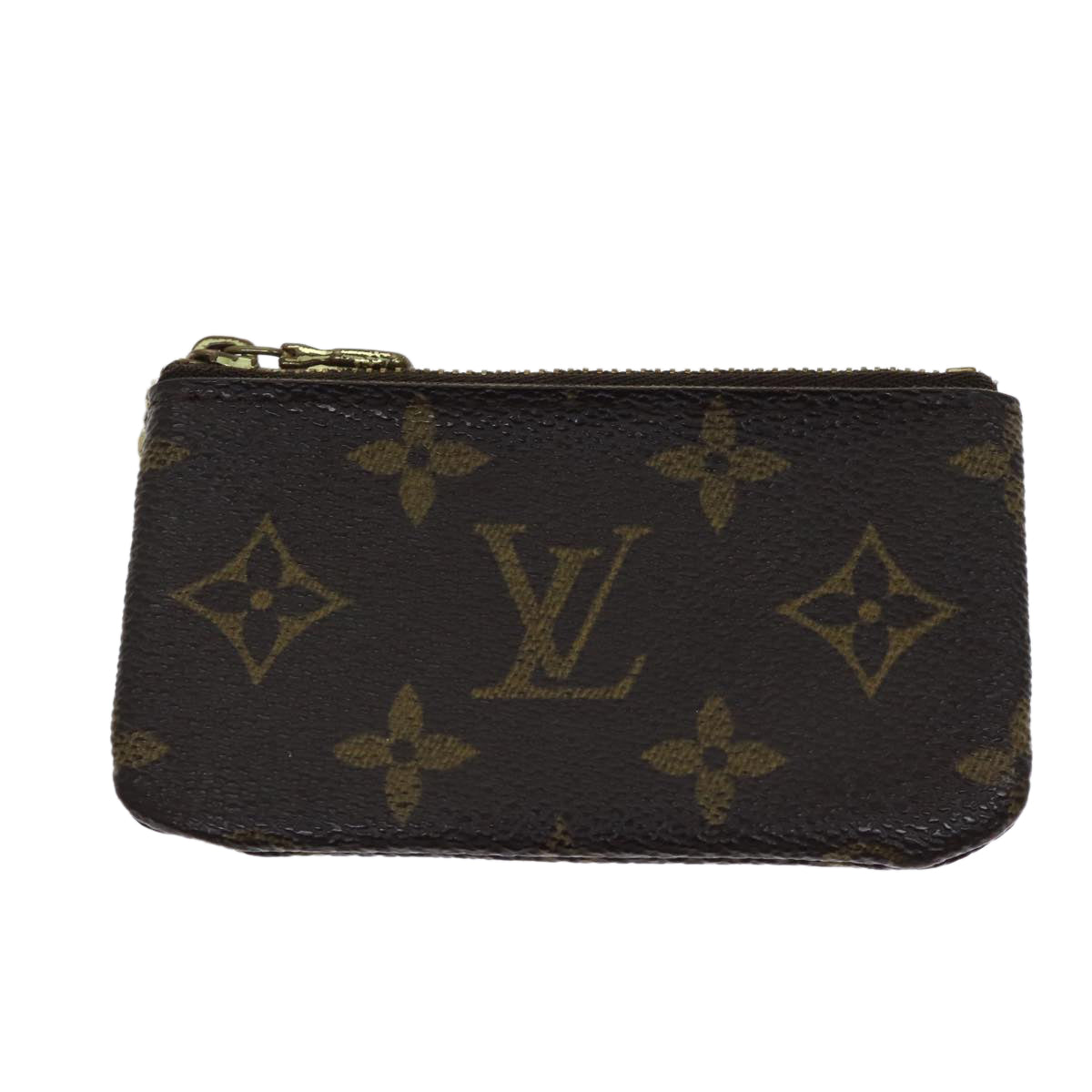 LOUIS VUITTON Monogram Pochette Cles Coin Purse M62650 LV Auth yk11981