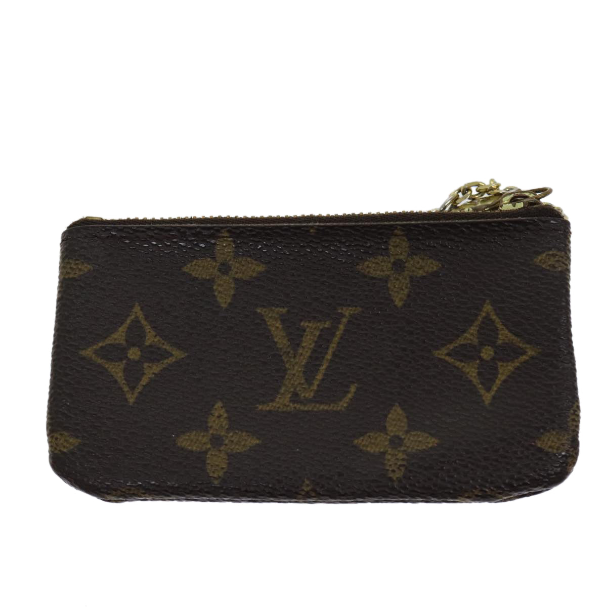 LOUIS VUITTON Monogram Pochette Cles Coin Purse M62650 LV Auth yk11981