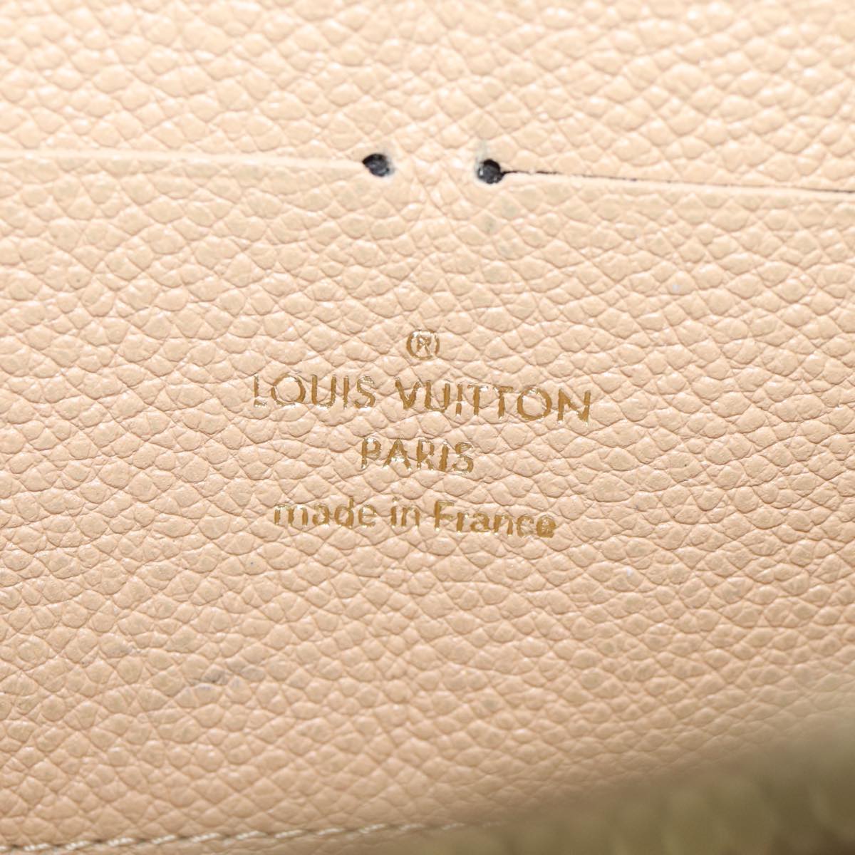 LOUIS VUITTON Monogram Empreinte Zippy Wallet Tour Rail M69034 LV Auth yk11986